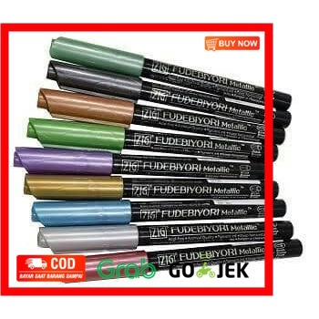 

(BISA COD) Kuretake Zig Fudebiyori Metallic Brush Pen