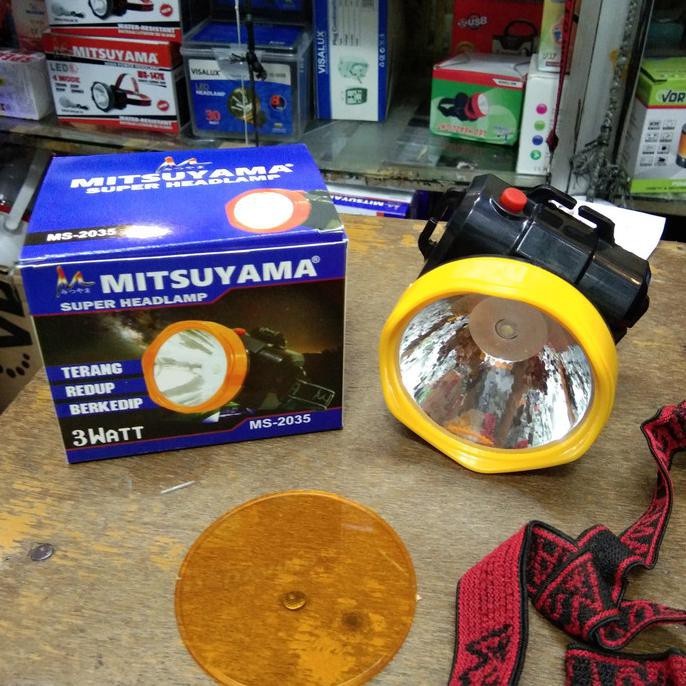 COD Senter kepala baterai headlamp Mitsuyama MS-2035