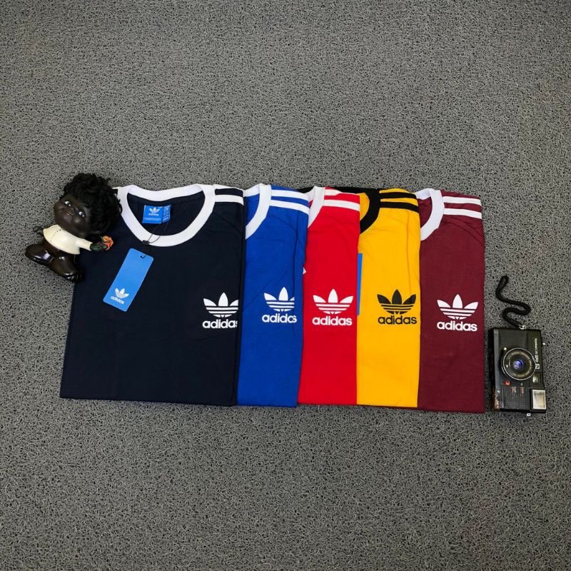 KAOS RINGER ADIDAS HIGH QUALITY CASUAL HYPE FASHION PRIA