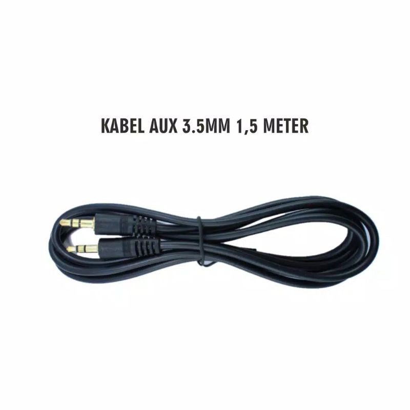 Kabel AUX 3.5mm to 3.5 mm Male to Male Jack Untuk Audio Mobil,MP3,Speaker Panjang 1,5M