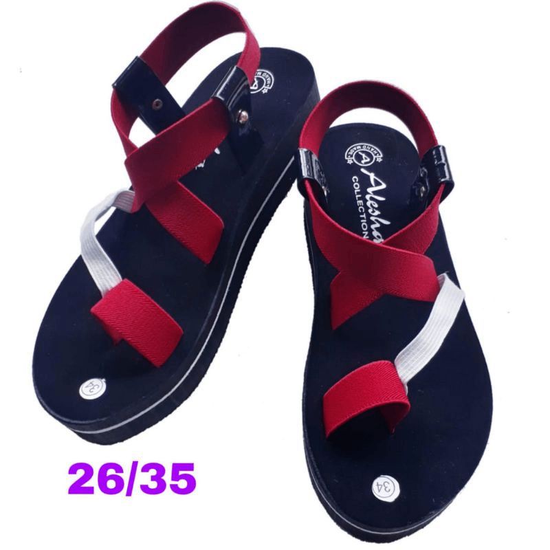 Sandal Anak Wedges Tali Karet Jempol