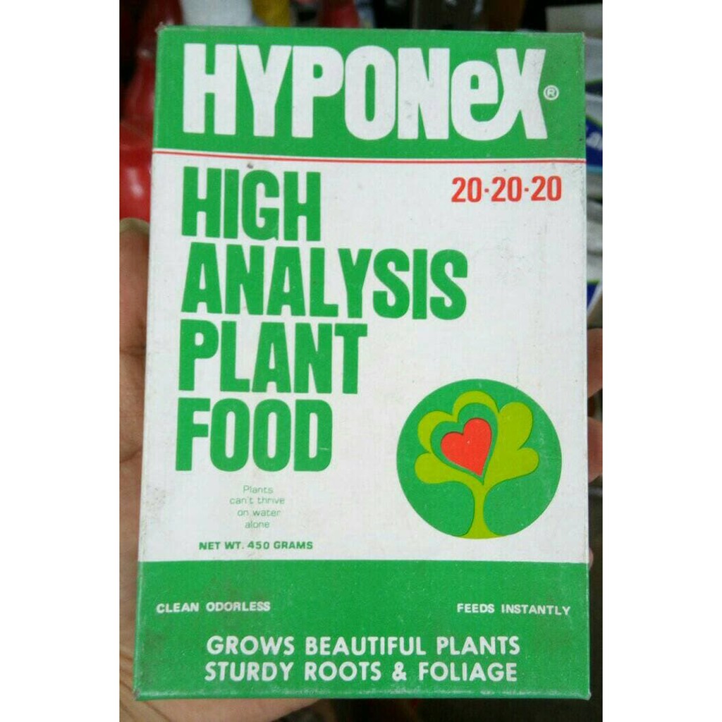 Pupuk Hyponex 20-20-20 Hijau 500gr