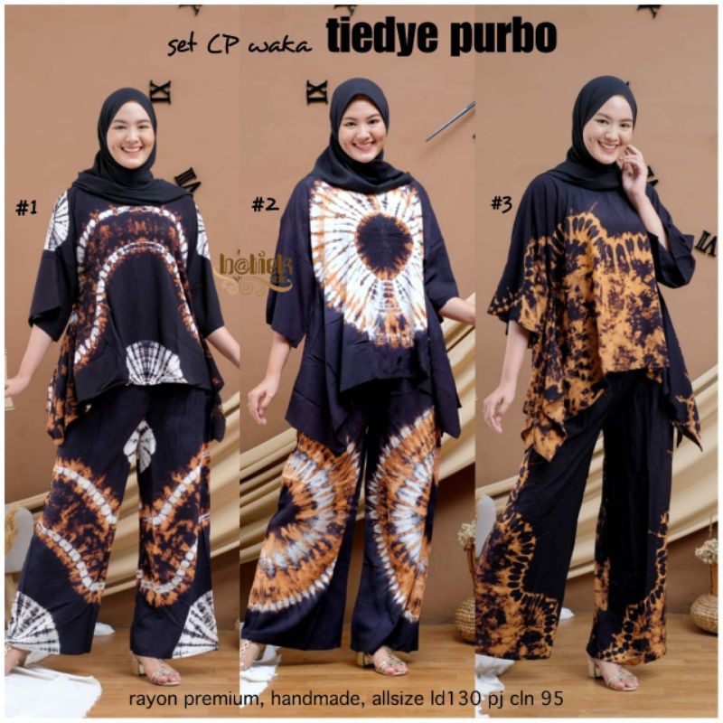 SETELAN WAKA CP JUMBO TIEDYE SOGAN PURBO