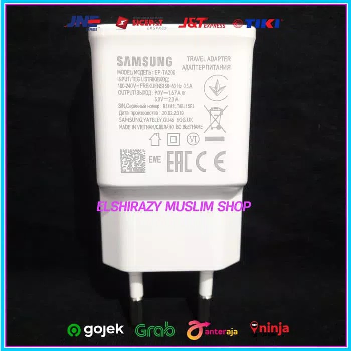 Charger Samsung Galaxy s7 s7 EDGE ORIGINAL 100% FAST CHARGING 15 watt Putih