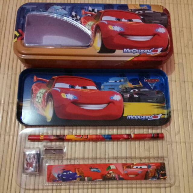 

Tempat pensil kaleng import mc queen,spiderman