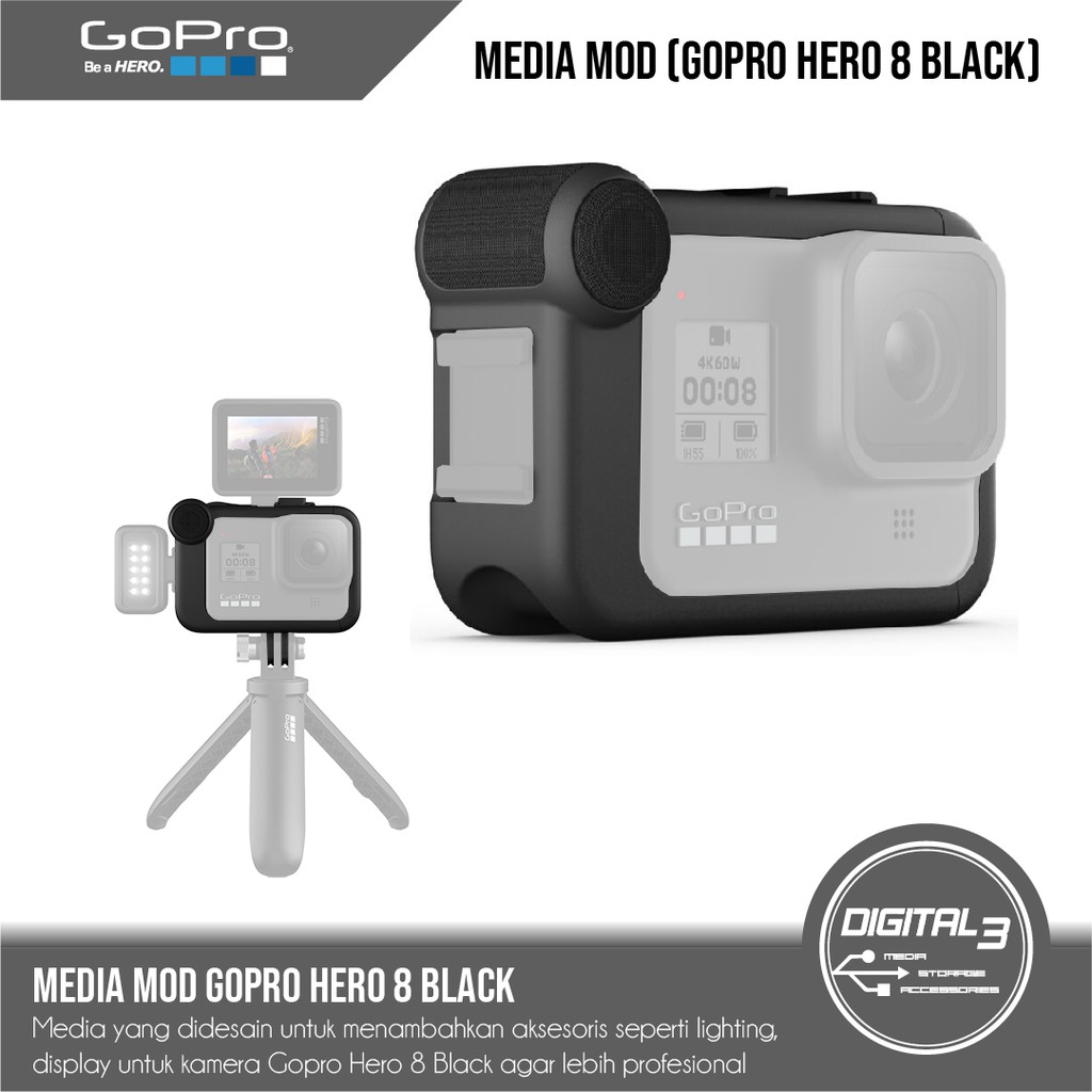 GoPro Media Mod for HERO 8 Black Original Go Pro