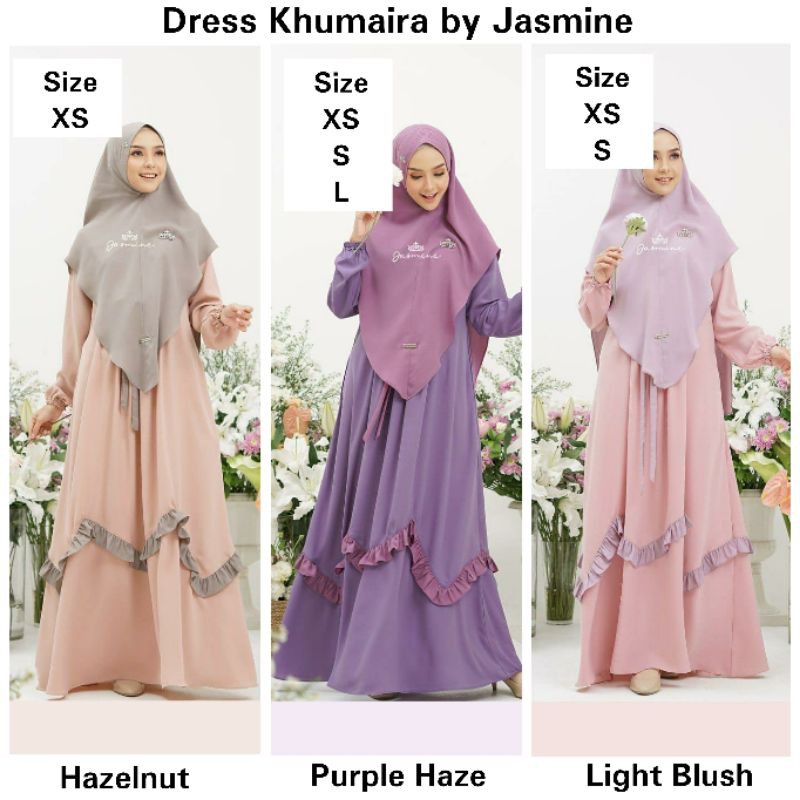 Dress Khumaira Mom -Hanya Dress- Gamis Pesta Syari Cantik by Jasmine