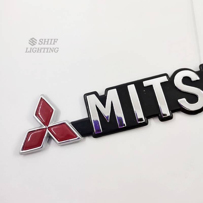 1pc Stiker Emblem Logo Mitsubishi Bahan Abs Untuk Mobil Mitsubishi