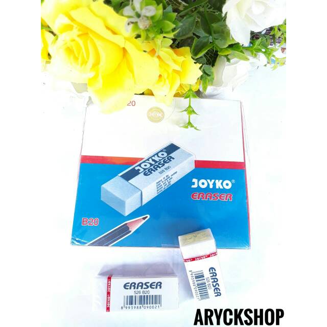 Penghapus pensil joyko ukuran Besar 6cm Eraser Setipalat tulis ATK kantor