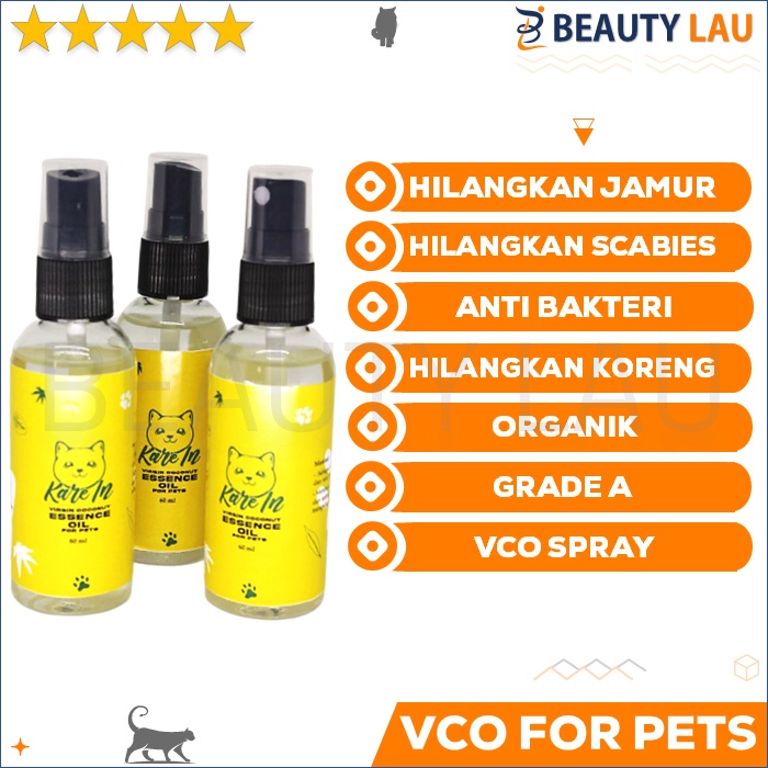 MINYAK VCO KUCING KAREIN OBAT JAMUR KUCING SPRAY SKABIES KURAP GUDIK KUDIS GUDIG KUCING ANJING AMPUH