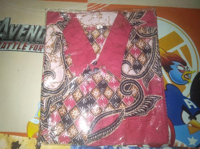 Kemeja Batik Lengan Pendek Blarak Biru M.l.xl