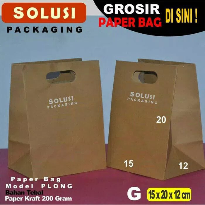 

ISI 24PCS PAPERBAG 15x20x12 CM/KANTONG KERTAS/TAS KERTAS/SHOPPING BAG/PAPER BAG