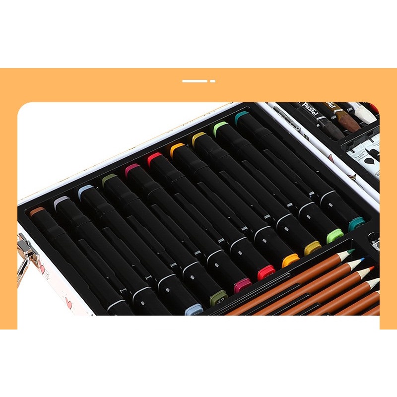 

Peralatan Gambar Warna Lukis ISI 54 / Krayon / Spidol / Pensil Warna / Cat Air Padat / Cake / Blocks