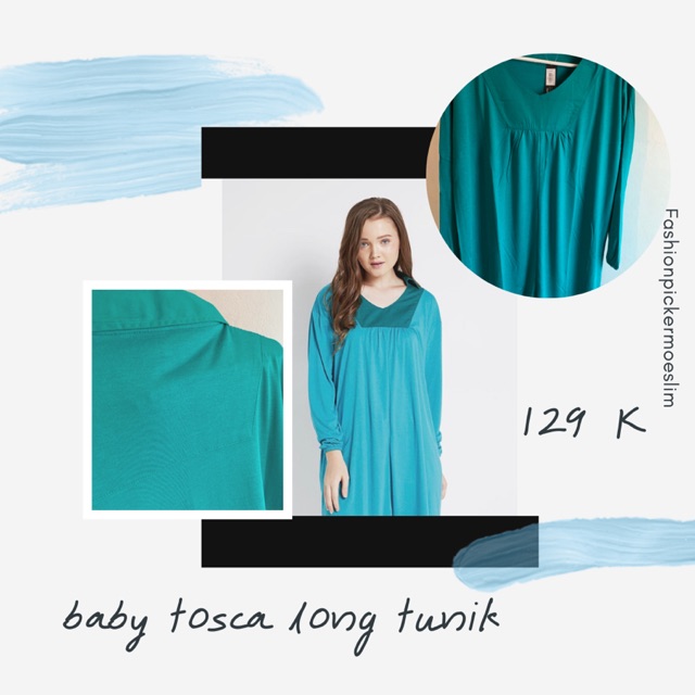 Baby Blue Long Tunik
