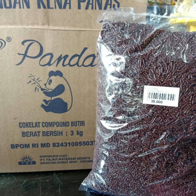 

Meses Coklat Panda 500gr/ Coklat Butir Panda/Meses Coklat Manis