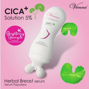 ⭐BAGUS⭐ [Roller] VIENNA Herbal Breast Serum Cica+ Solution 5% Roller 120ml | Herbal Breast Serum | Serum Perawatan Payudara