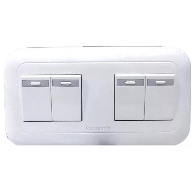 sakelar saklar 4 gang panasonic / saklar 4 tombol Panasonic putih