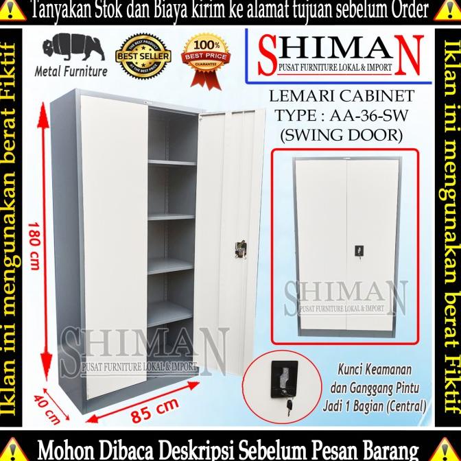 

[[COD]] Lemari Cabinet Arsip AA 36 SW Pintu Swing Full Plat Besi CUCI GUDANG Kode 821