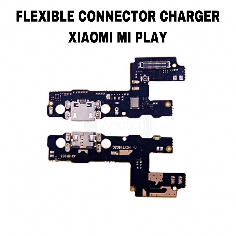 Flexibe Connector Charger Xiaomi Mi Play - Flex Con Konektor Papan Cas Charging Port Board