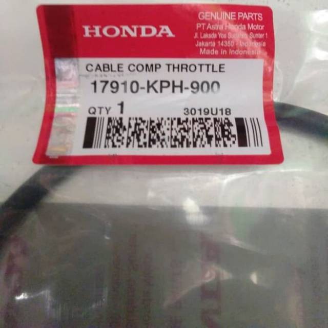 KABEL TALI GAS HONDA KARISMA SUPRA X 125 KPH