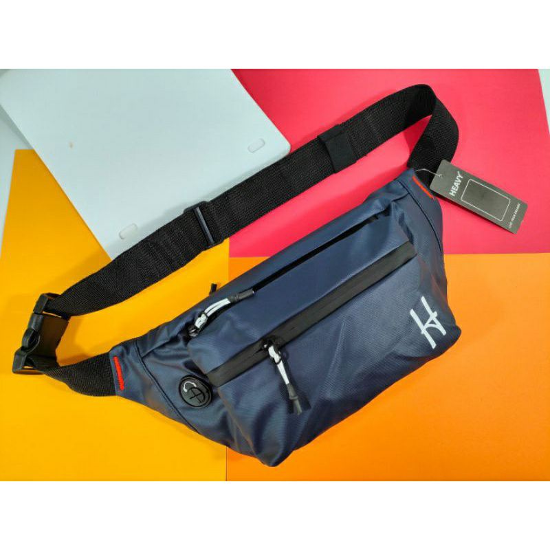 TAS SELEMPANG PRIA HEAVY.BAG. WAIST BAG HEAVY( WATERPROOF) anti air