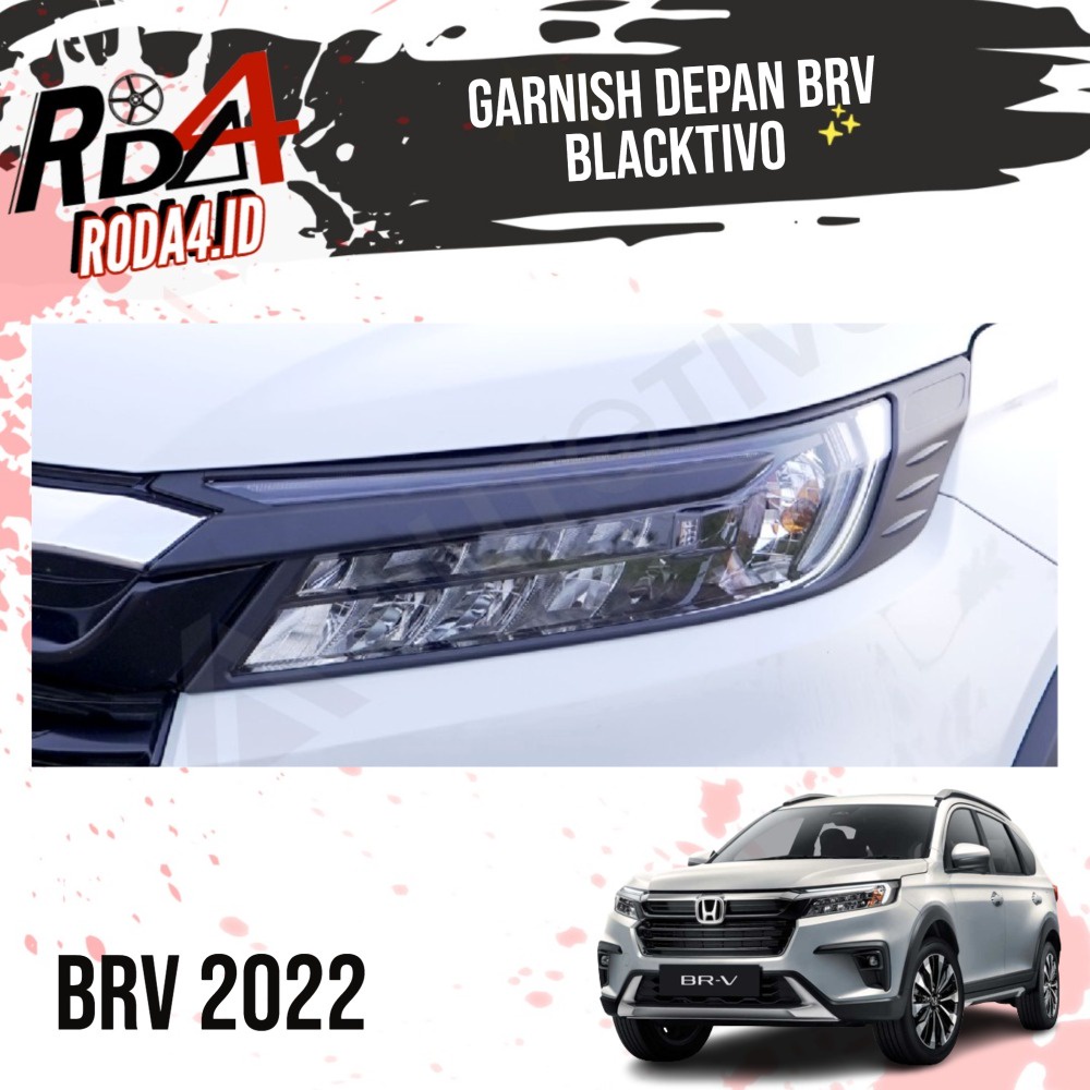 Garnish BRV 2022 Cover Garnis List Lampu Depan Belakang Blacktivo