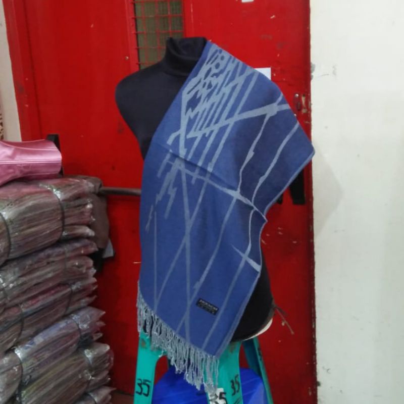 syal Cashmere garis zigzag| Motif | Selendang | Scarf | Syal | Shawl | Pasmina