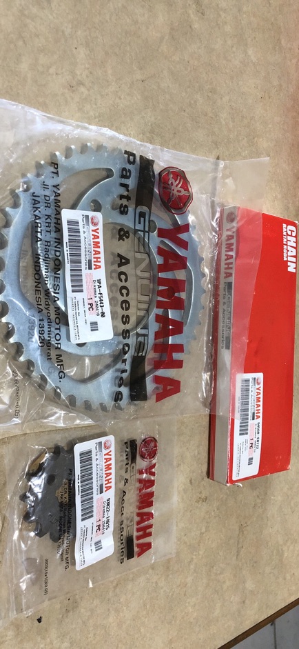 GEARSET GIRSET PAKET PLUS RANTAI YAMAHA VIXION LAMA 3C1