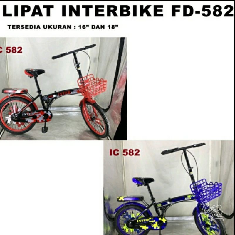 Sepeda Lipat Anak 16 inch Merk Interbike FD-582