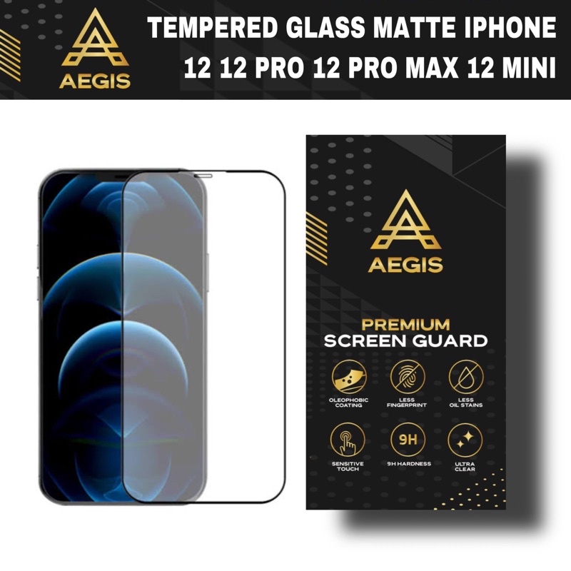 Tempered Glass Matte Iphone 12 12 Pro 12 Pro max 12 Mini Aegis