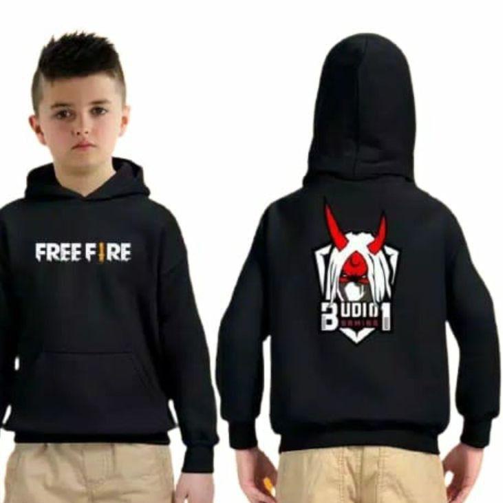 ♛ Sweater Free Fire Anak Laki Laki Budi 01 Gaming Jaket FF Evos Hoodie Anak ✱