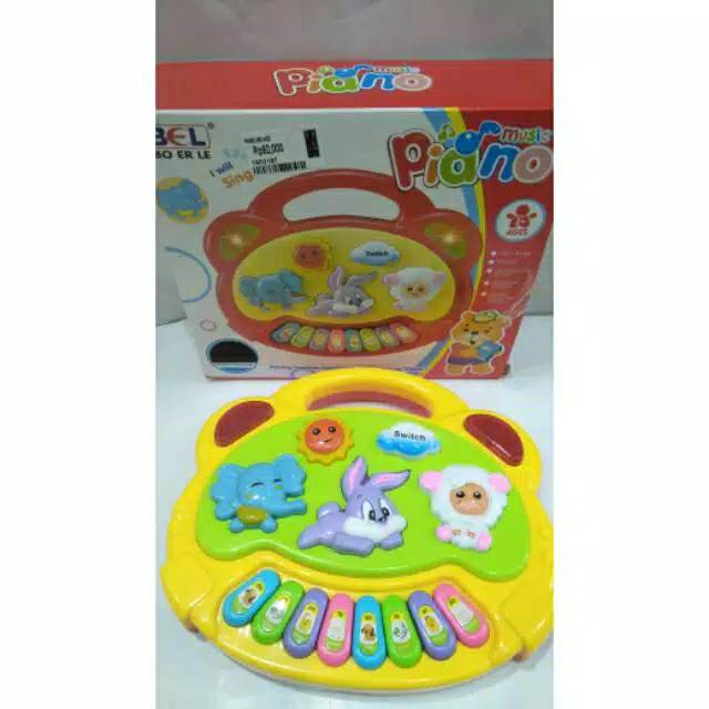 Piano music mainan edukasi anak piano suara hewan free battery