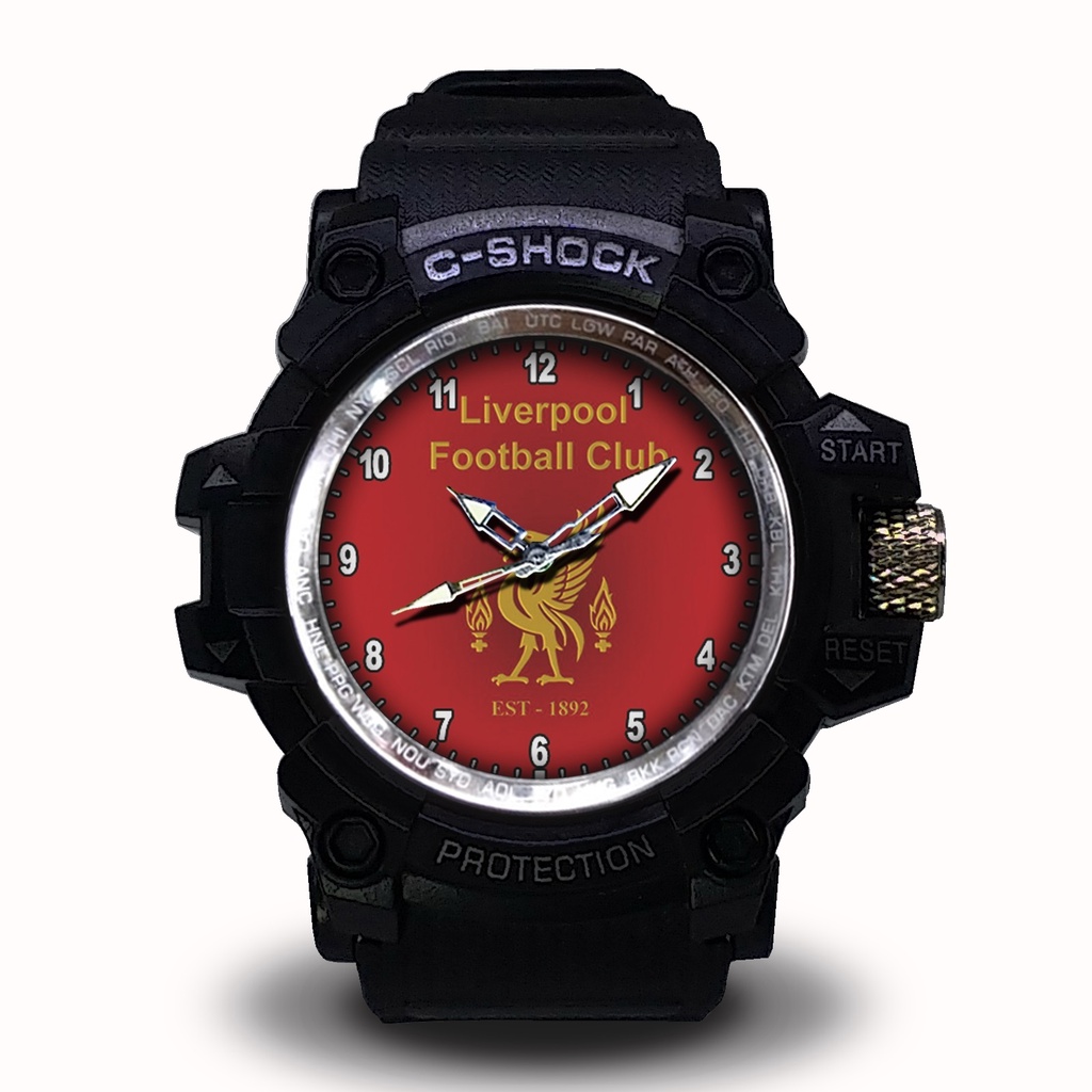 (EXCLUSIVE BOOSQU) JAM TANGAN LIVERPOOL LIST MERAH - 2