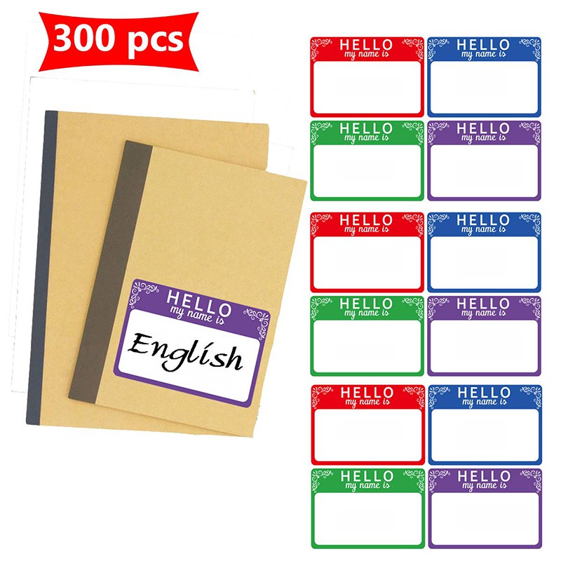 

Hello my name is name tag stationery sticker is very suitable for kids, employees, professionals,