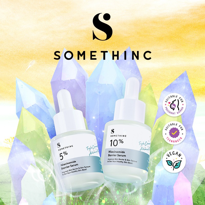 SOMETHINC Niacinamide Skin Barrier Serum 5% &amp; 10% Skincare Wajah