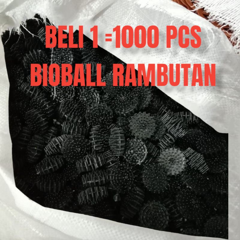 Bioball Rambutan media filter akuarium dan kolam harga untuk per 1000 pcs