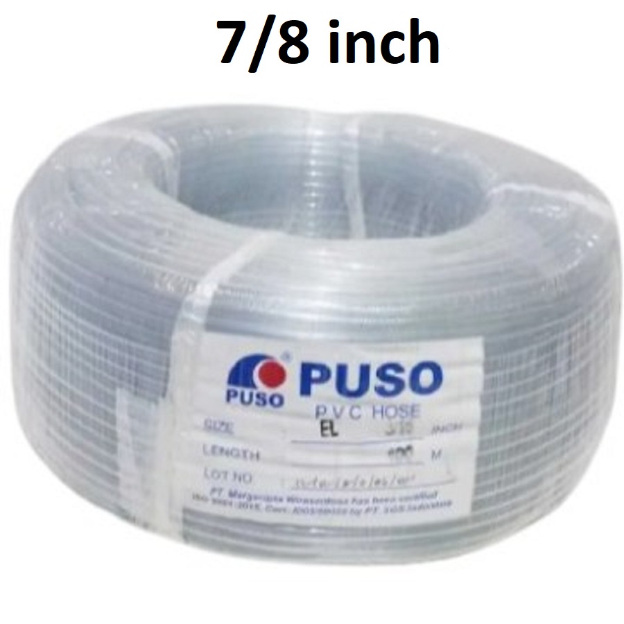 SELANG AIR BENING PUSO 5/16IN 1/2IN 3/4IN 7/8IN PVC HOSE PER METER