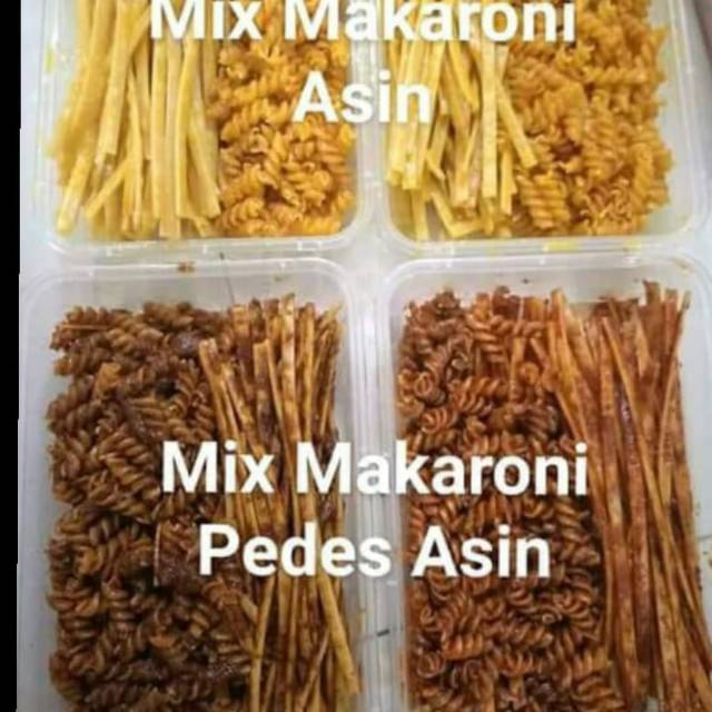 

Lidi gepeng mix makroni spiral kemasan box