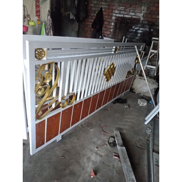 Jual pagar pintu minimalis galvanis grc | Shopee Indonesia