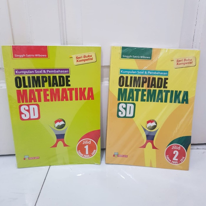 

❤BISA COD❤ PAKET KUMPULAN SOAL DAN PEMBAHASAN OLIMPIADE MATEMATIKA SD JILID 1 & 2
