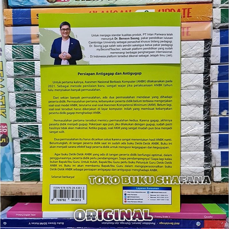 KUNCI JAWABAN DETIK DETIK ANBK SD INTAN PARIWARA ( BUKU PETUNJUK GURU )