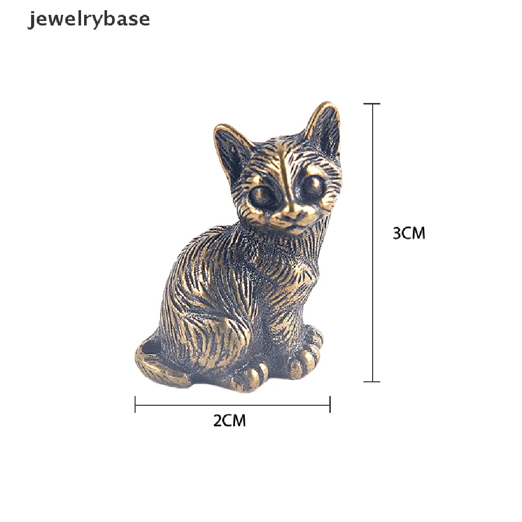 (jewelrybase) Tempat Dupa Bentuk Kucing Ukuran Kecil Model Vintage Bahan Kuningan