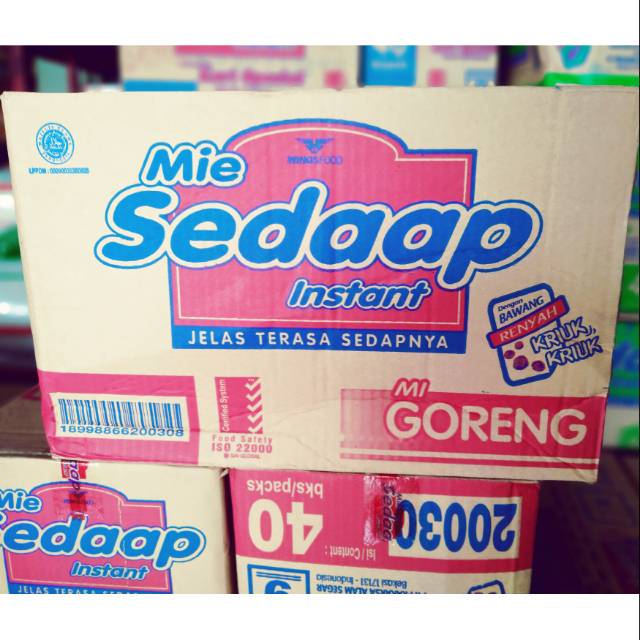 Mie Sedaap Mie Goreng Isi 40 Pcs Kartonan Shopee Indonesia
