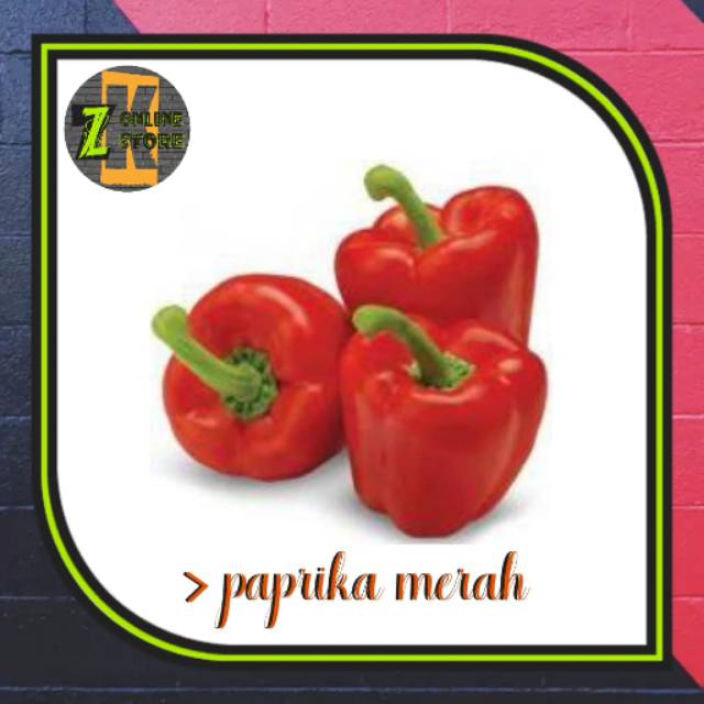 

Paprika merah 1buah (±150gr)