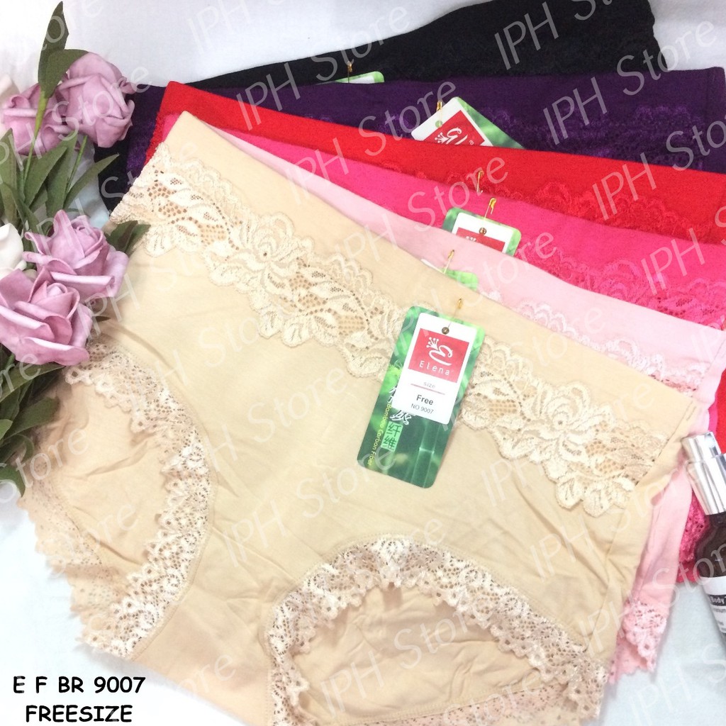 Celana Dalam / Underwear Wanita Elena 9007 (Model Maxi, Bahan Bamboo)