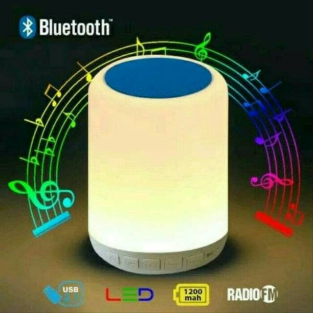 SPEAKER BLUETOOTH FLECO F671 LAMPU TIDUR/SPEAKER PORTABLE WIRELESS FUL LED AKTIF MP3 RADIO USB F-671