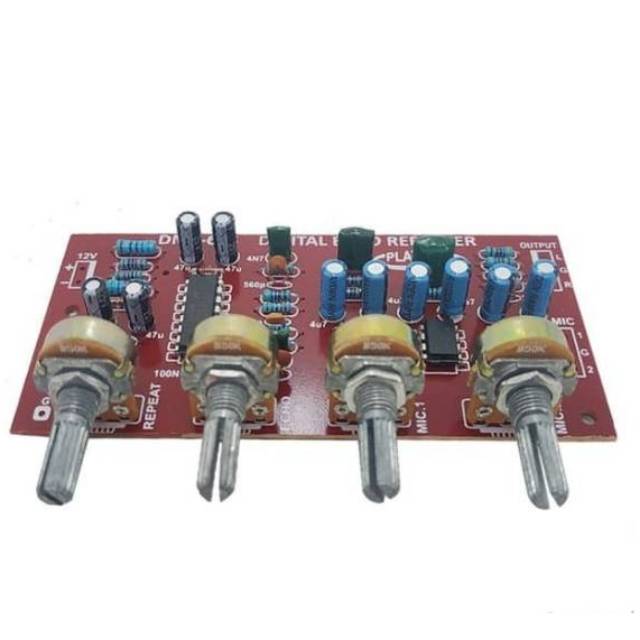 Kit digital echo repeater 2 mic dms-615