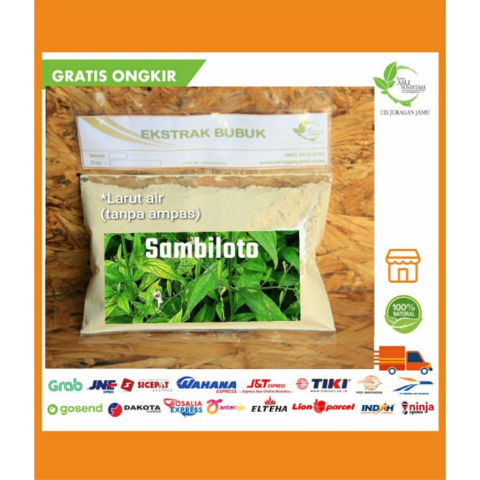 

250 gram extract bubuk Sambiloto Ekstrak / bawang putih / mengkudu