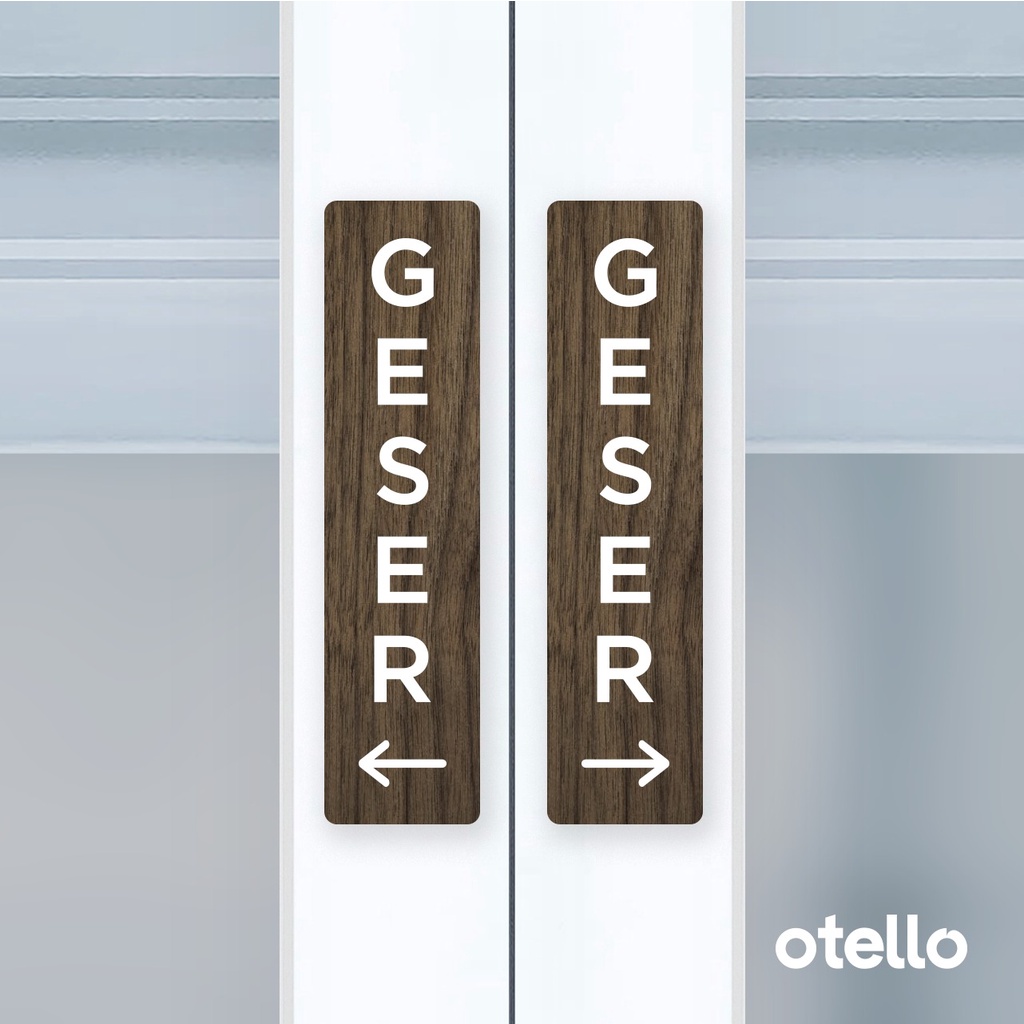 

bib Otello - Geser Sn Label Akrilik Snage Acrylic Kayu Modern Minimalist Snage Board Label Akrilik
