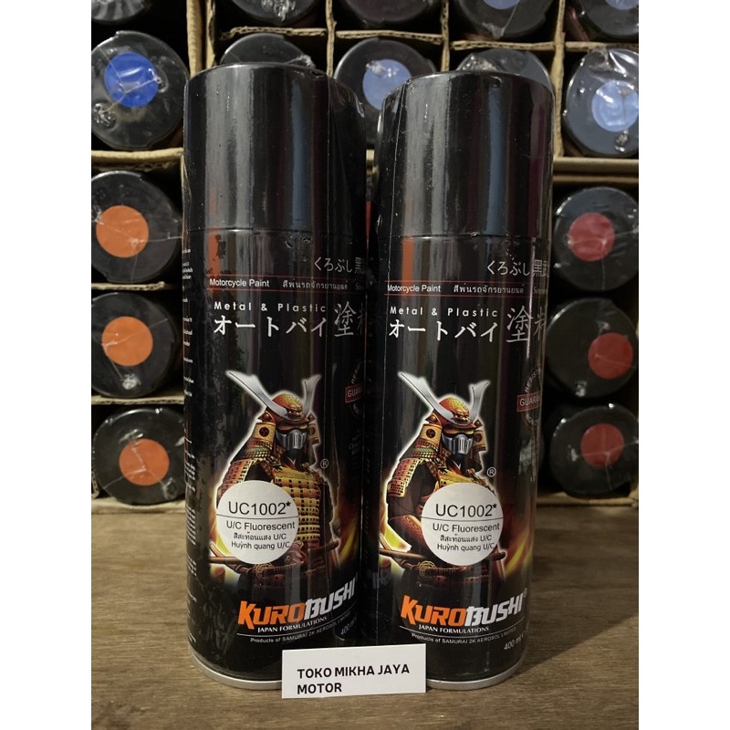 

Samurai Paint UC1002 Cat Dasar Putih U/C Fluorescent Cat Semprot Aerosol Tahan Bensin Tahan Retak